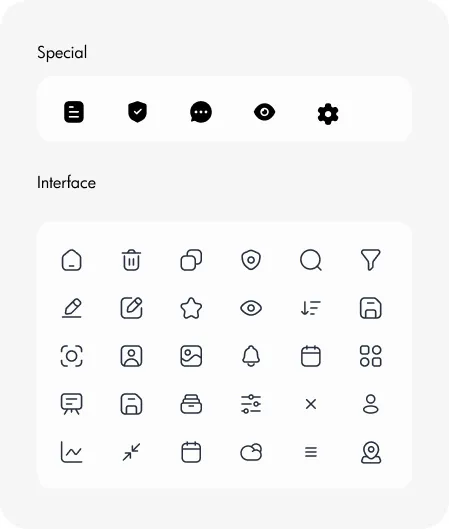 Icon Style guidelines by Youiocean for LabGlow
